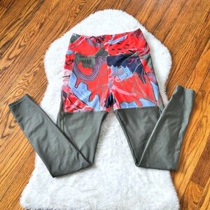 Gymshark Nikki Blackketter Dynamic V-cut Sculpt Waistband Mesh Leggings Sz M